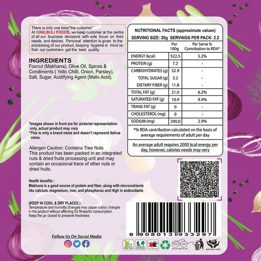 Creamy Onion Flavoured Makhana 90 Gm